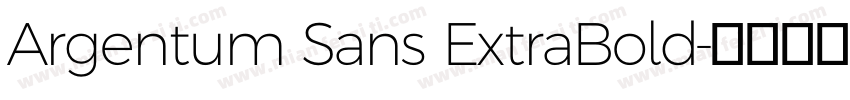 Argentum Sans ExtraBold字体转换